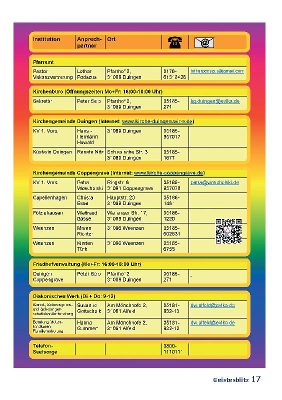 Gemeindebrief Juni 2016 - August 2016