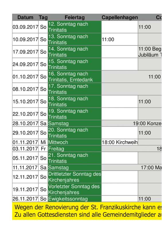 Gemeindebrief September 2017 - November 2017