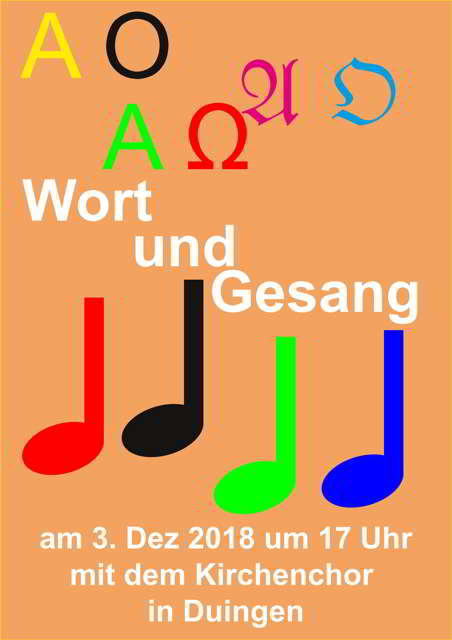 Einladung: Wort und Gesang am 1. Advent in der St. Katharinenkirche