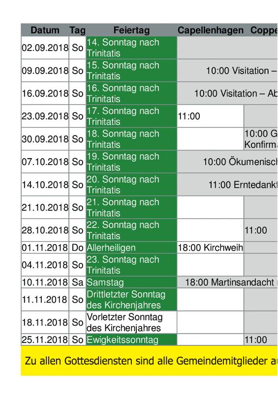 Gemeindebrief September 2018 - November 2018