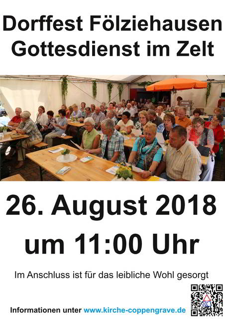 Einladung: Gottesdienst zum Dorffest in Fölziehausen