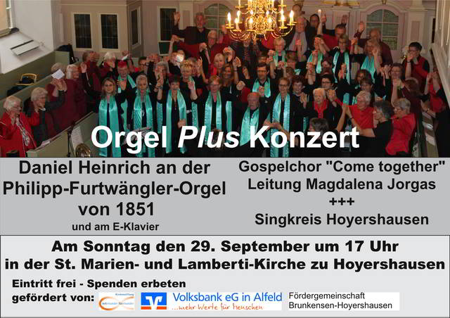Orgel <i>Plus</i> Konzert