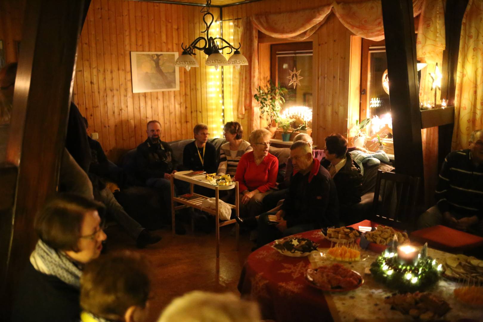 19. Türchen des "Lebendigen Adventskalenders" bei Familie Woscholski in Coppengrave