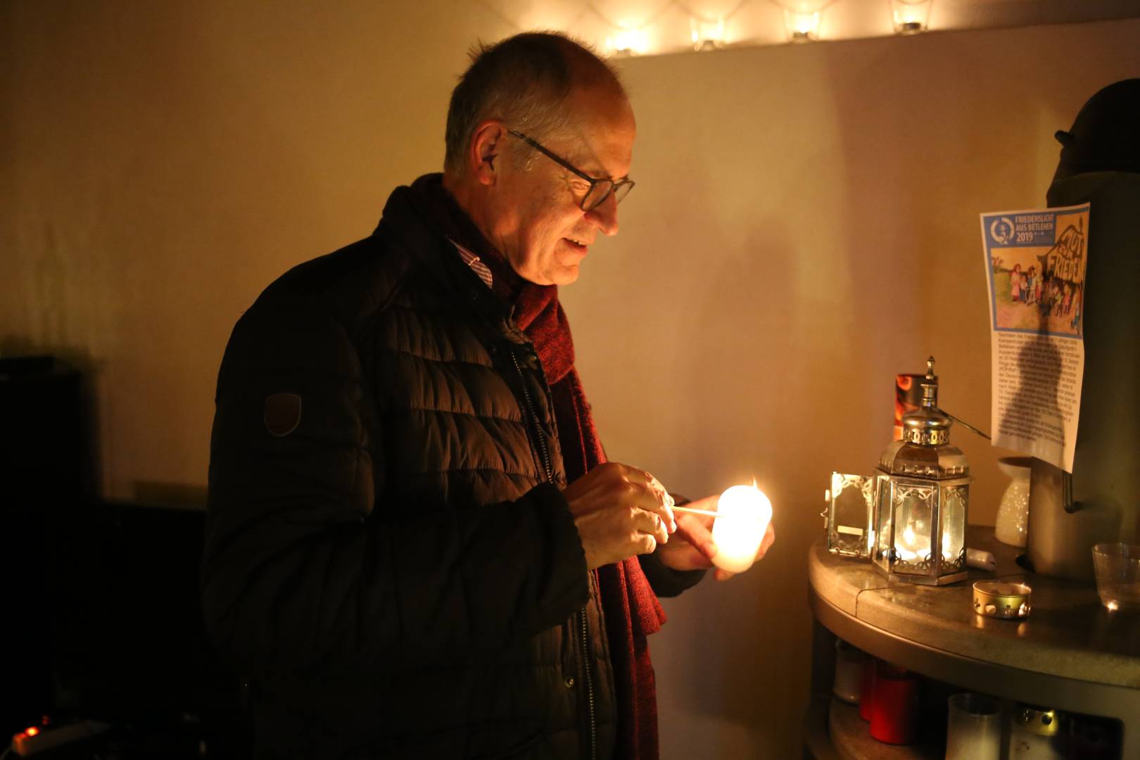 19. Türchen des "Lebendigen Adventskalenders" bei Familie Woscholski in Coppengrave