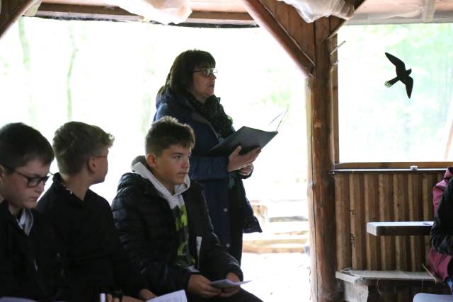 Begrüßungsgottesdienst der neuen Konfirmanden an der Köhlerhütte