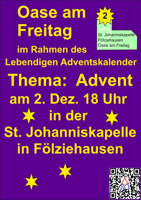 Oase am Freitag / Lebendiger Adventskalender