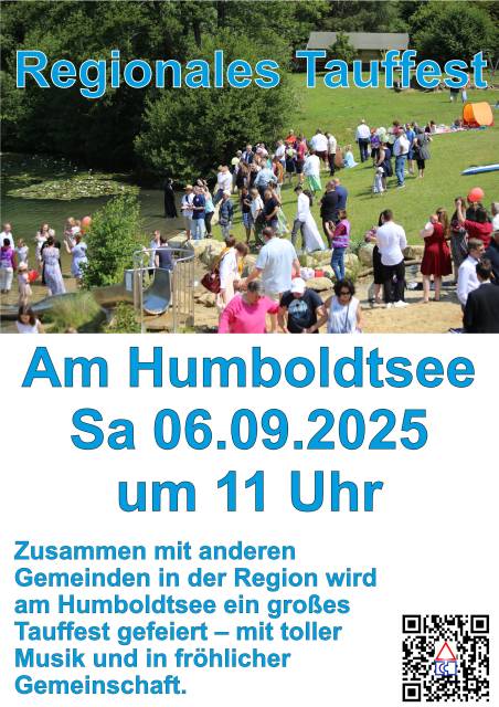 Regionales Tauffest am Humboldtsee