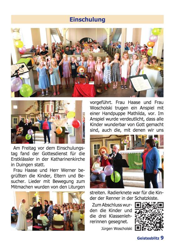 Gemeindebrief für die Monate Dezember 2025 - Februar 2026