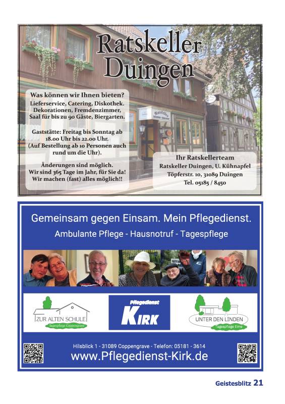 Gemeindebrief für die Monate Dezember 2025 - Februar 2026