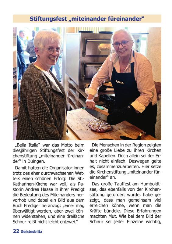 Gemeindebrief für die Monate Dezember 2025 - Februar 2026