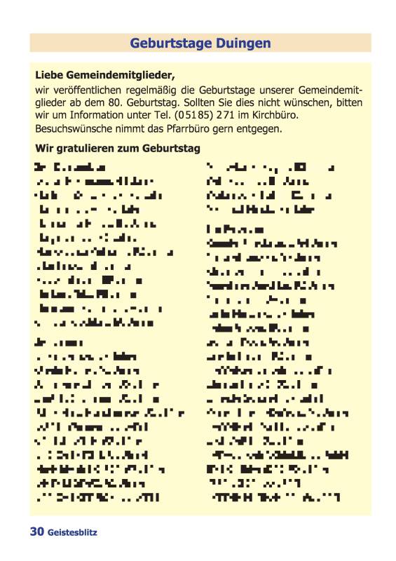 Gemeindebrief für die Monate Dezember 2025 - Februar 2026