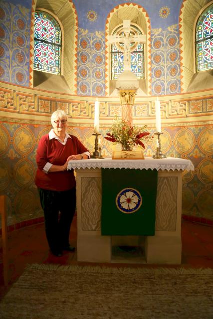 Antependium mit Lutherrose