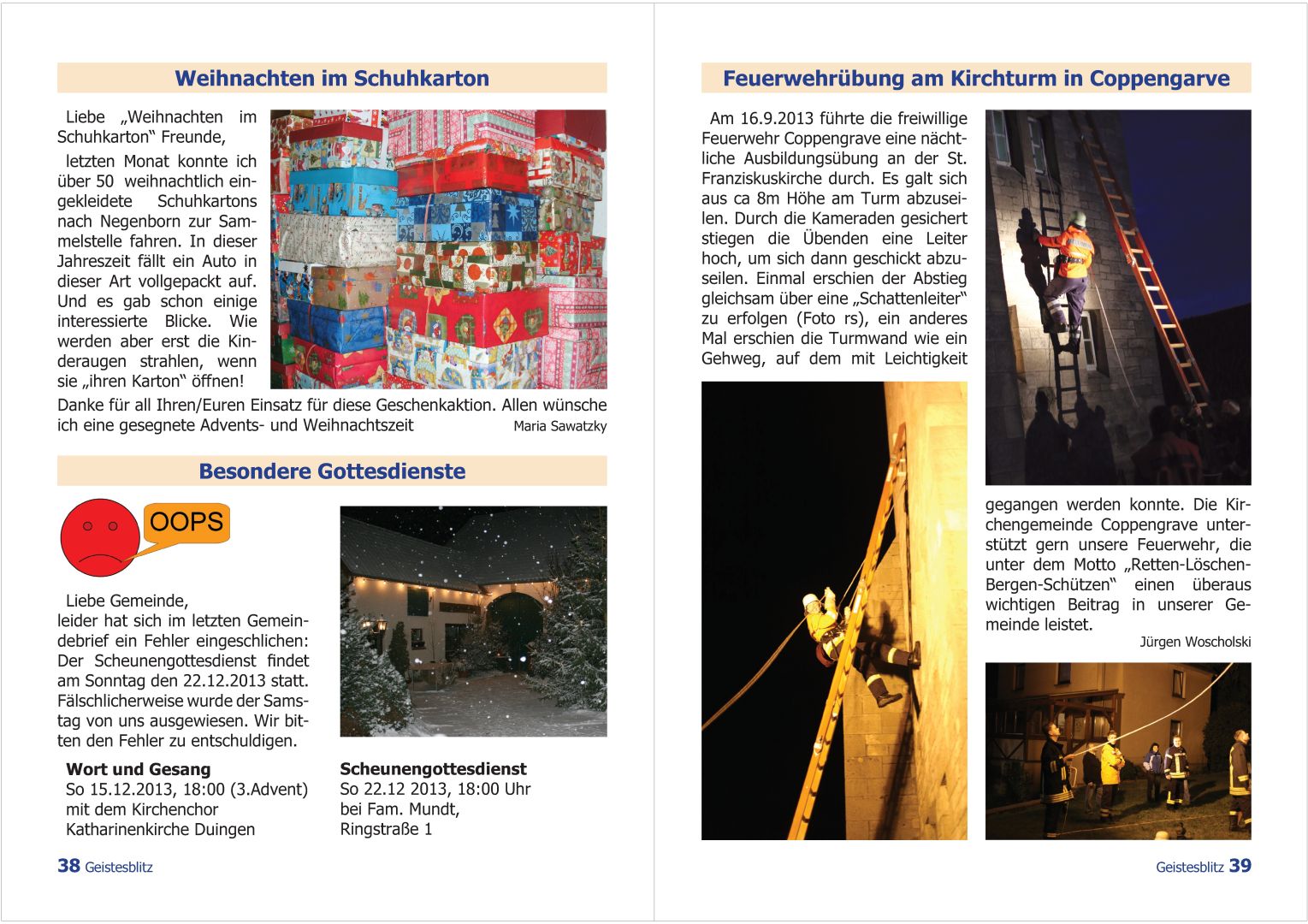 Gemeindebrief Dezember 2013 - Februar 2014