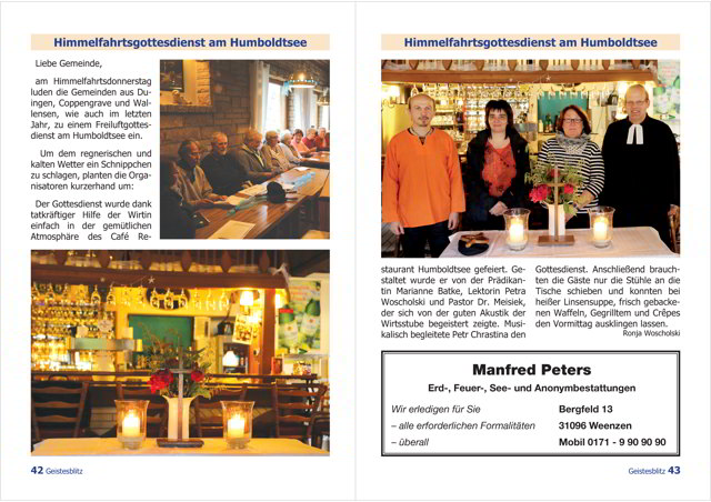 Gemeindebrief Juni - August 2014