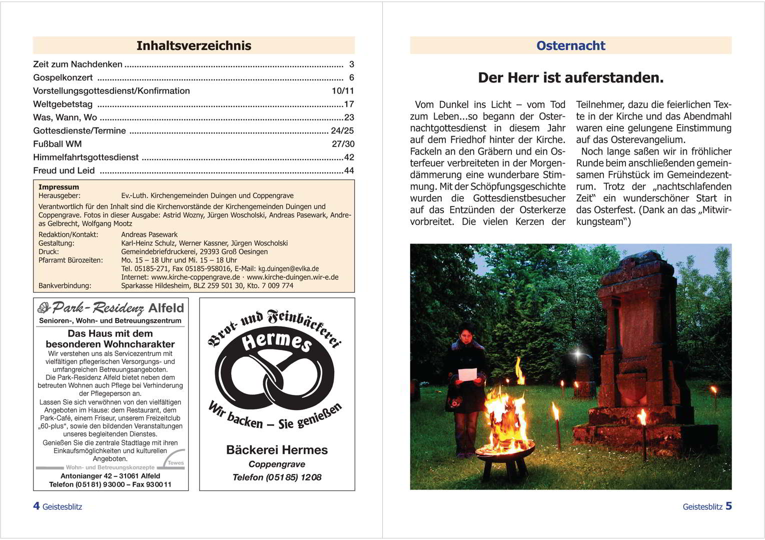 Gemeindebrief Juni - August 2014