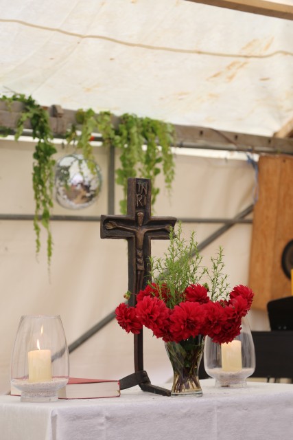 Gottesdienst zum Abschluss des Dorffestes in Fölziehausen.