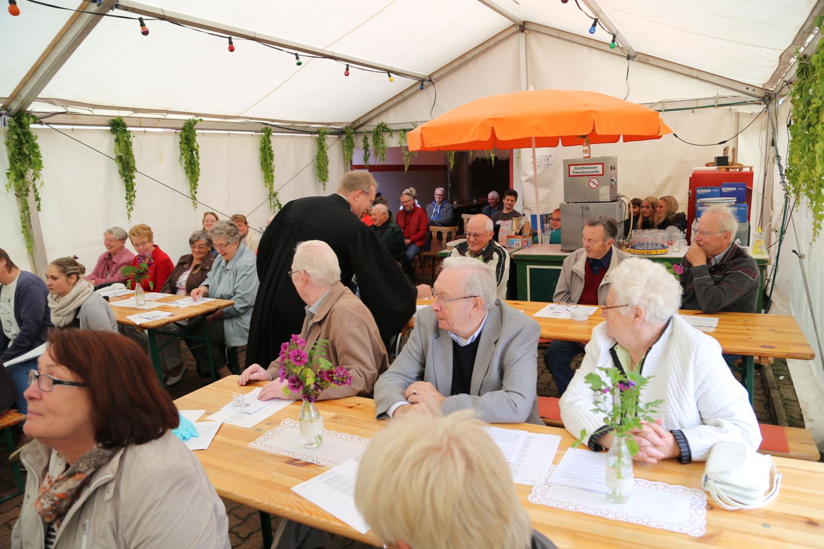 Gottesdienst zum Abschluss des Dorffestes in Fölziehausen.