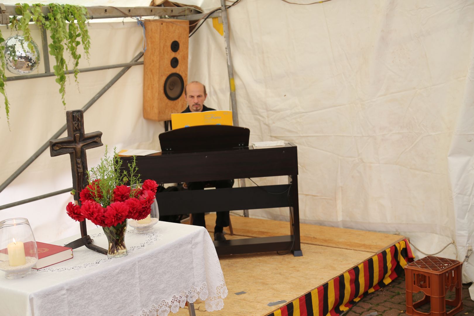 Gottesdienst zum Abschluss des Dorffestes in Fölziehausen.