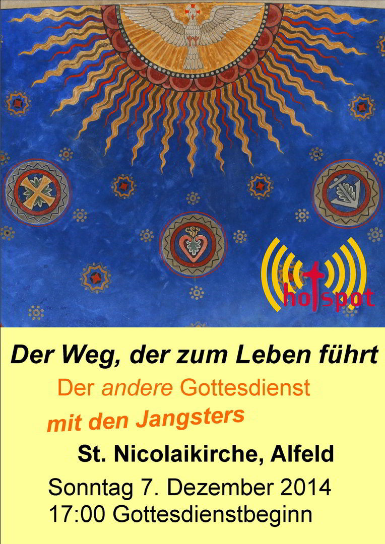 HotSpot mit den Jangsters - Der Weg, der zum Leben führt - am 7.12 um 17:00 in Alfeld