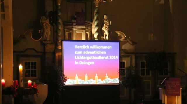 Lichtergottesdienst in Duingen am 2. Advent