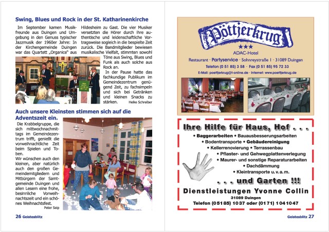 Gemeindebrief Dezember 2014 - Februar 2015