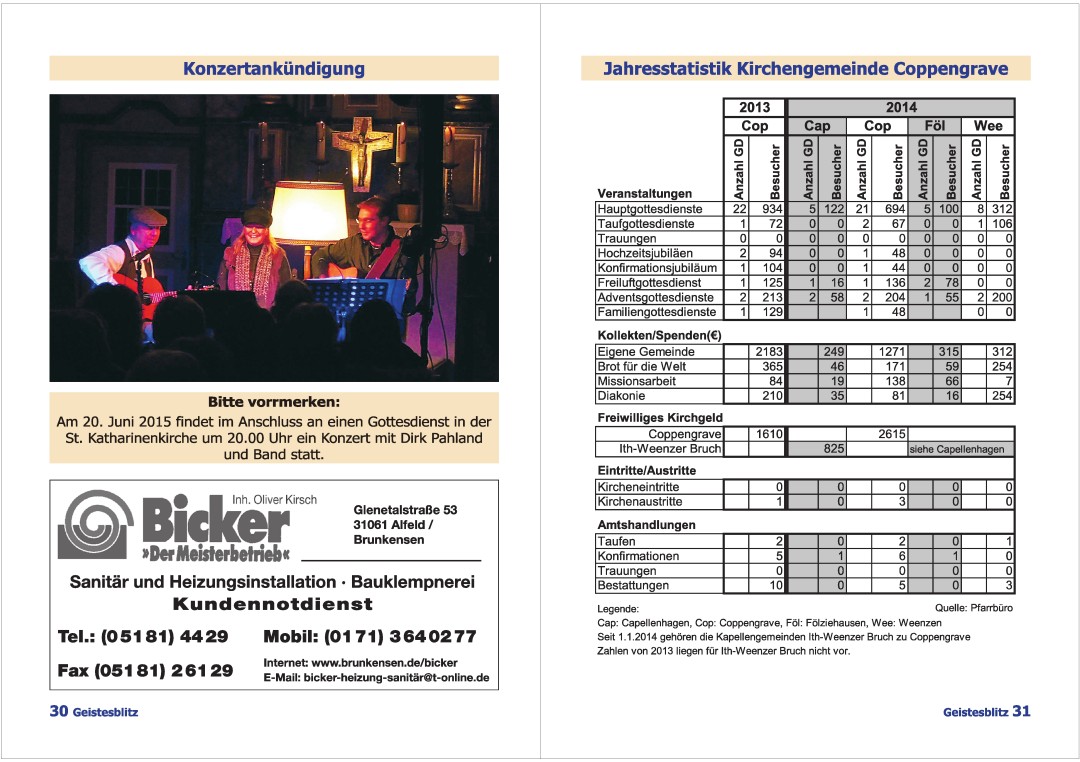 Gemeindebrief März 2015 - Mai 2015