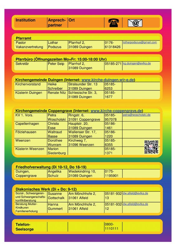 Gemeindebrief Juni 2015 - August 2015