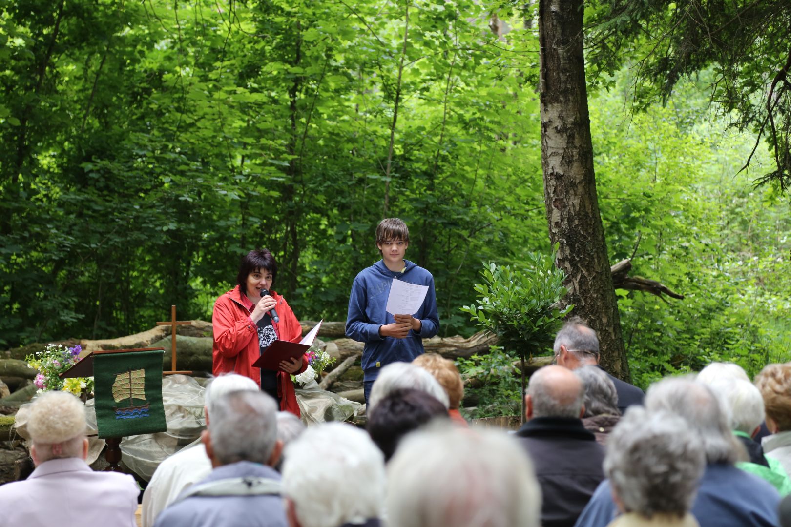 Freiluftgottesdienst an der Köhlerhütte