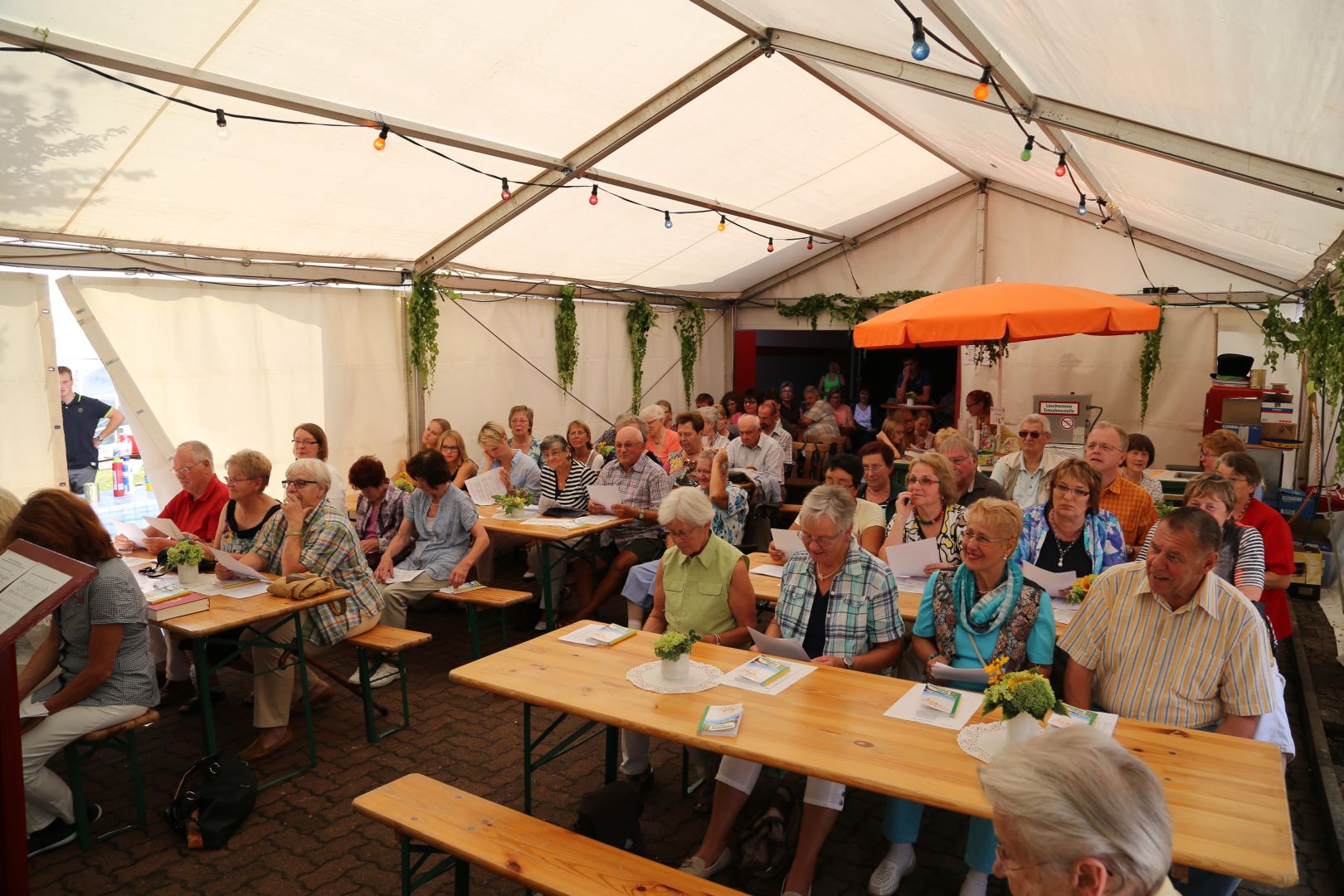 Gottesdienst zum Abschluss des Dorffestes in Fölziehausen.