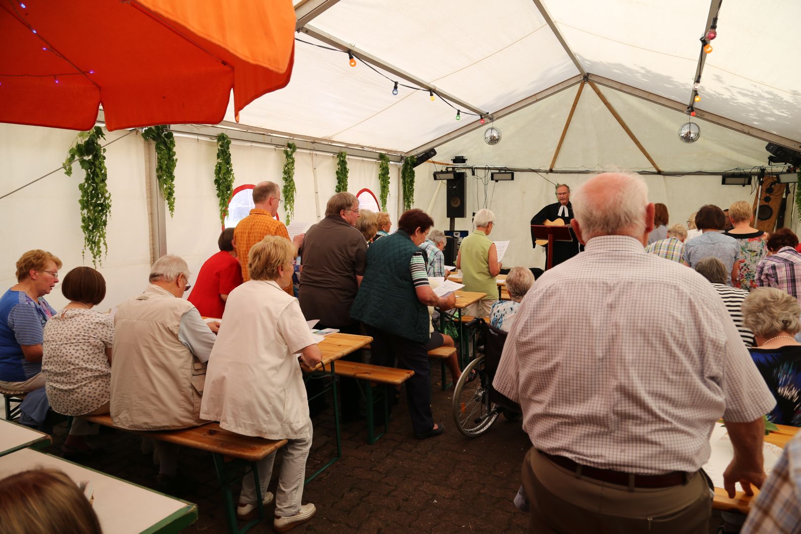 Gottesdienst zum Abschluss des Dorffestes in Fölziehausen.