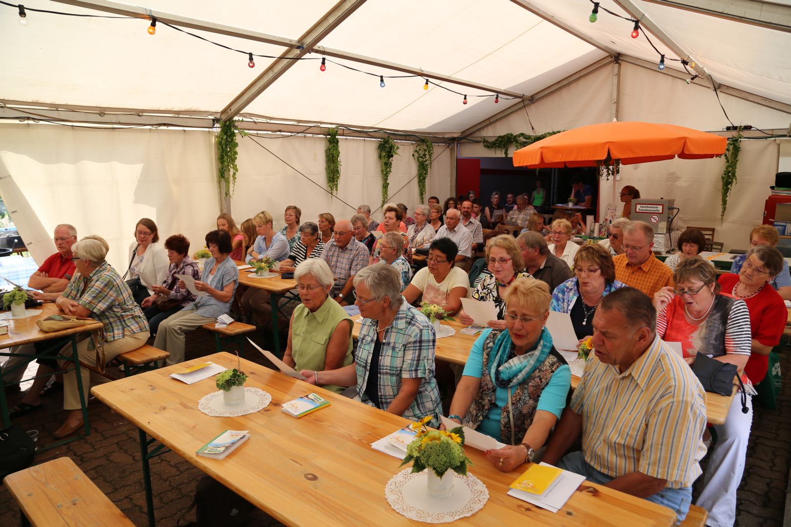 Gottesdienst zum Abschluss des Dorffestes in Fölziehausen.