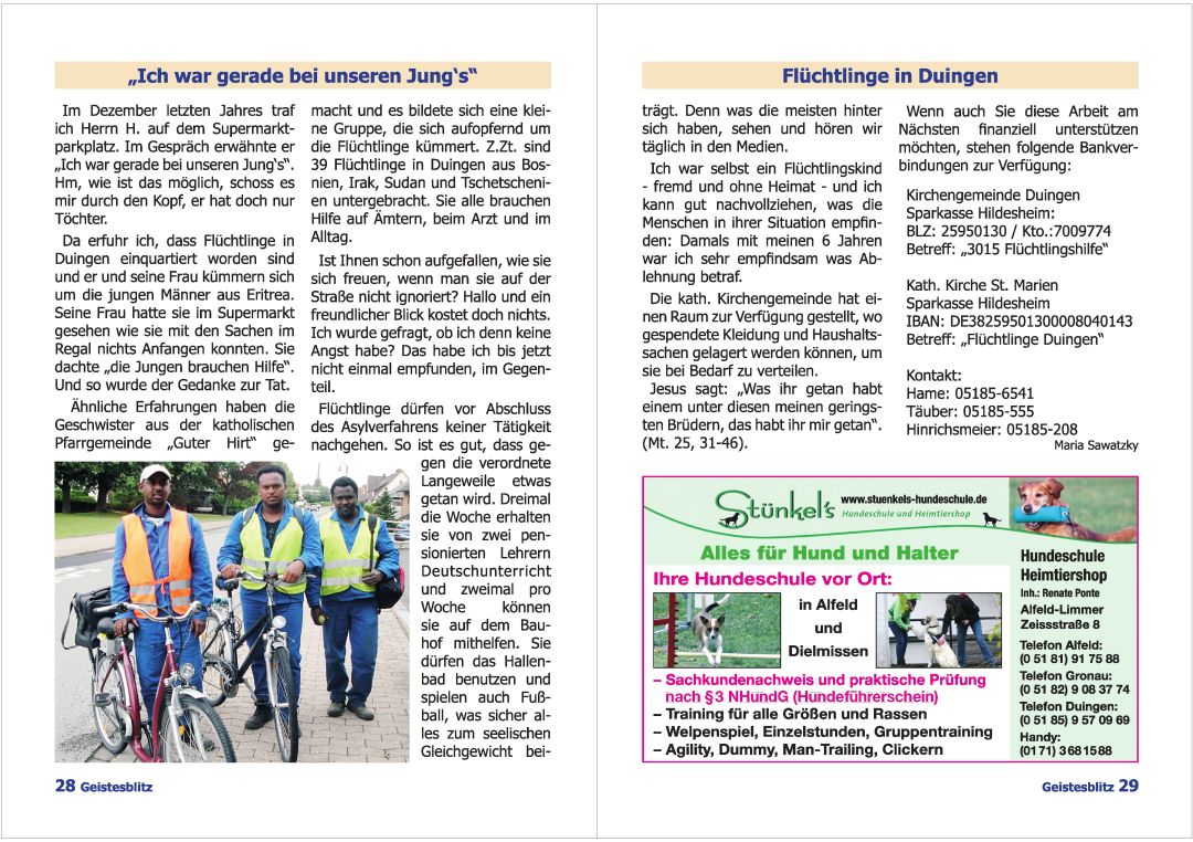 Gemeindebrief Juni 2015 - August 2015