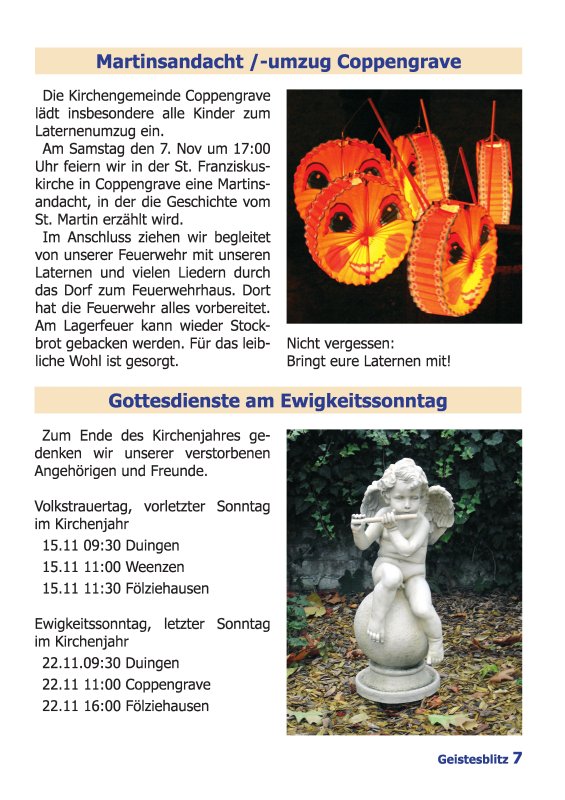 Gemeindebrief Juni 2015 - August 2015