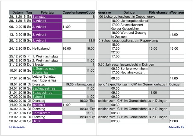 Gemeindebrief Dezember 2015 - Februar 2016