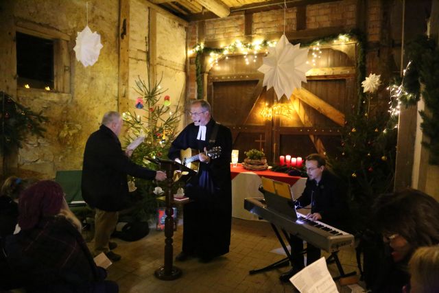 Scheunengottesdienst am 4. Advent am Forsthaus am Papenkamp