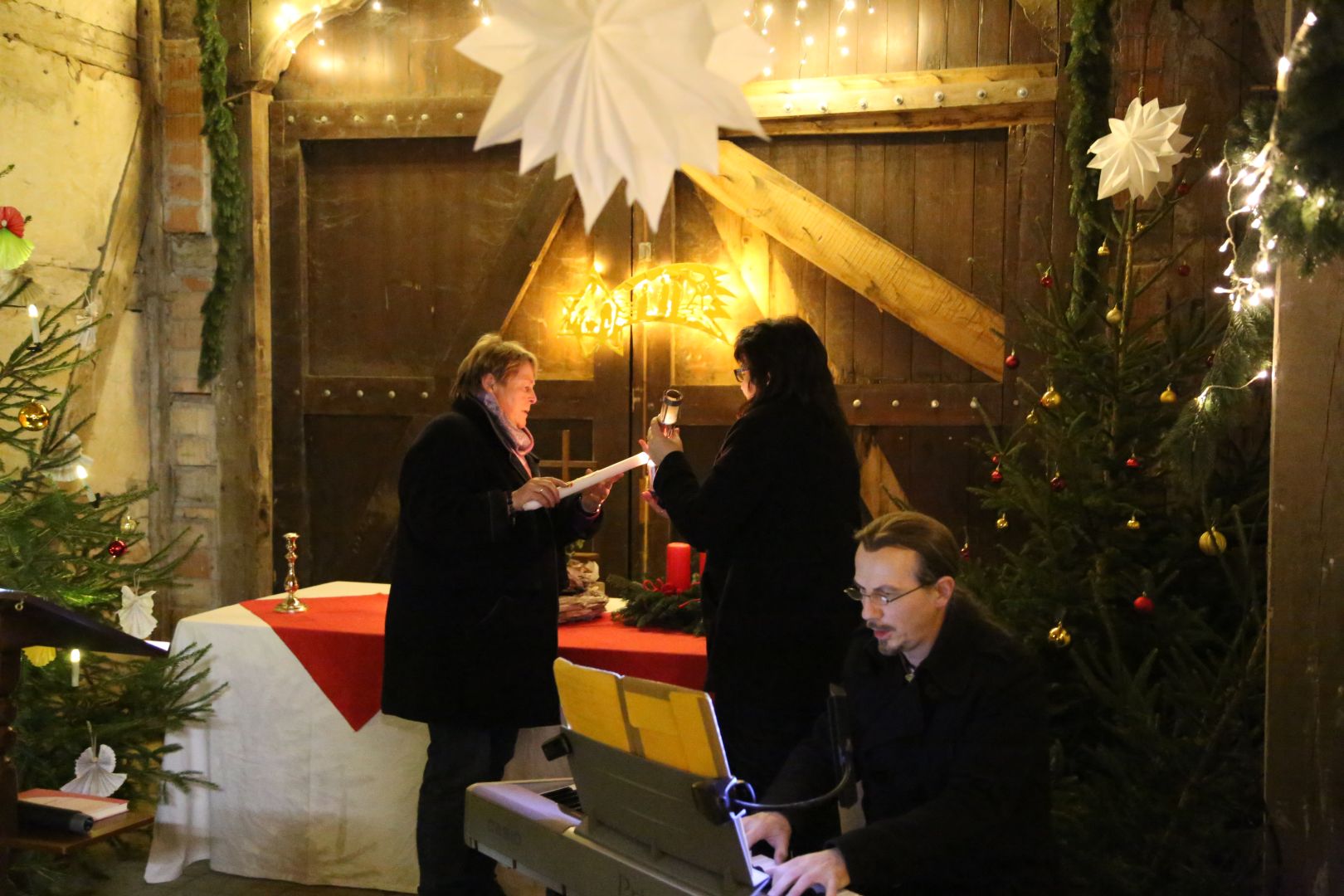 Scheunengottesdienst am 4. Advent am Forsthaus am Papenkamp