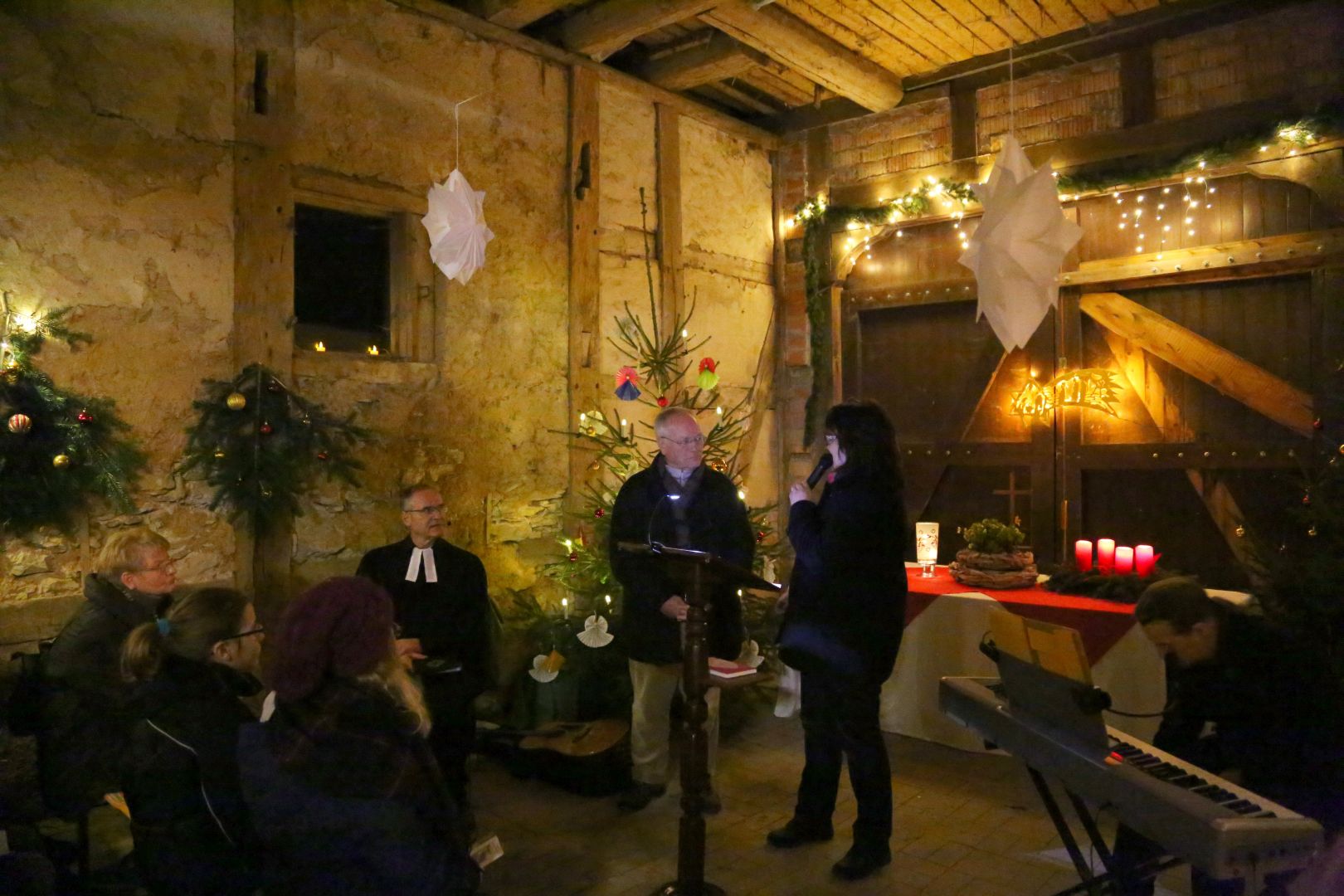 Scheunengottesdienst am 4. Advent am Forsthaus am Papenkamp