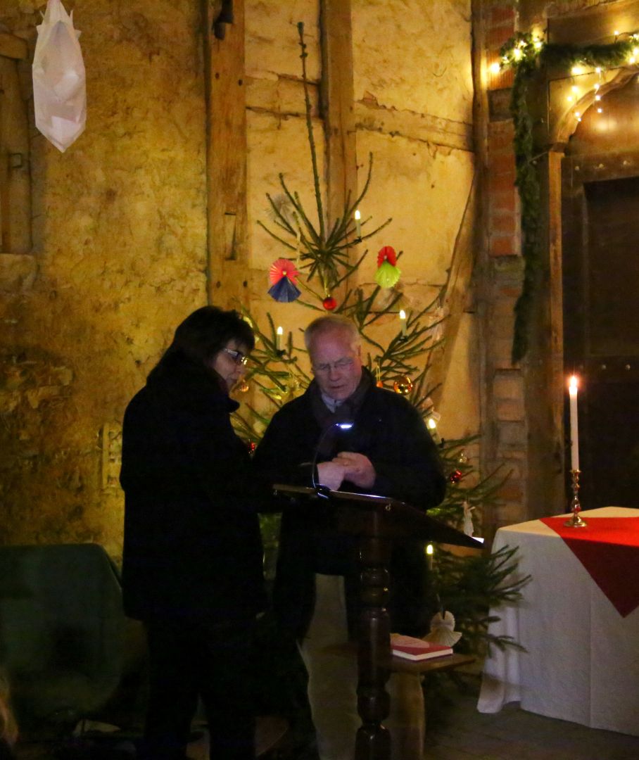 Scheunengottesdienst am 4. Advent am Forsthaus am Papenkamp