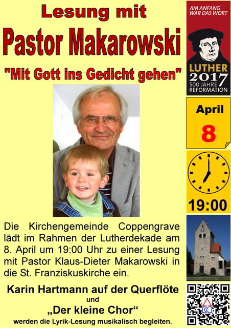 Fr 8. April 19:00 Uhr: Mit Gott ins Gedicht gehen