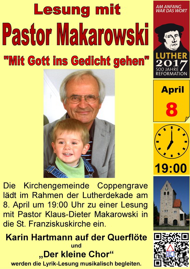 Fr 8. April 19:00 Uhr: Mit Gott ins Gedicht gehen