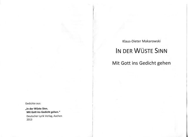 Lesung mit Klaus-Dieter Makarowski in der St. Franziskuskirche