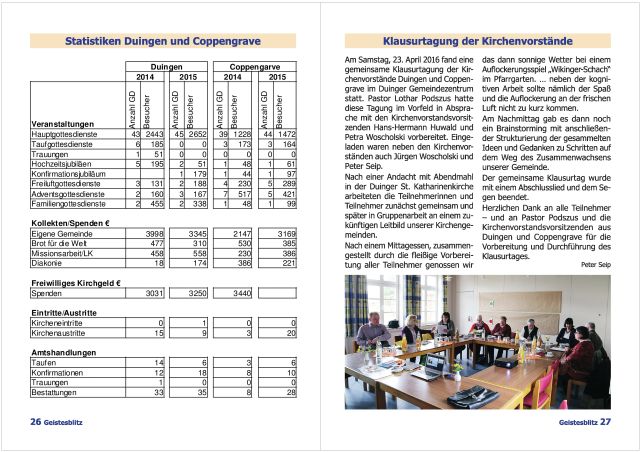 Gemeindebrief Juni 2016 - August 2016