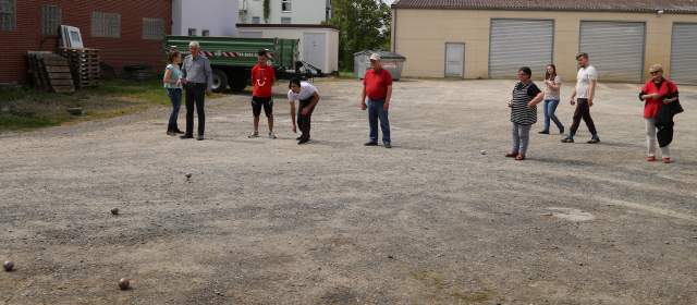 Team "Kirche" nimmt am Boule-Tunier teil