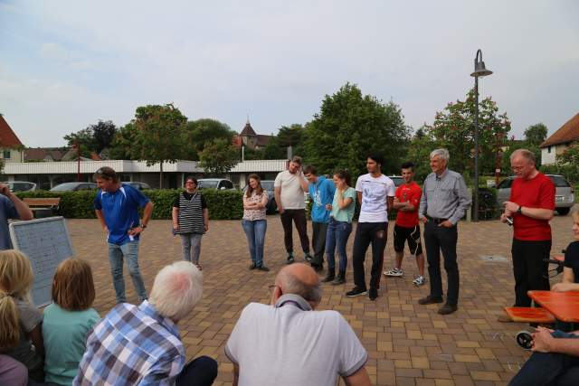 Team "Kirche" nimmt am Boule-Tunier teil