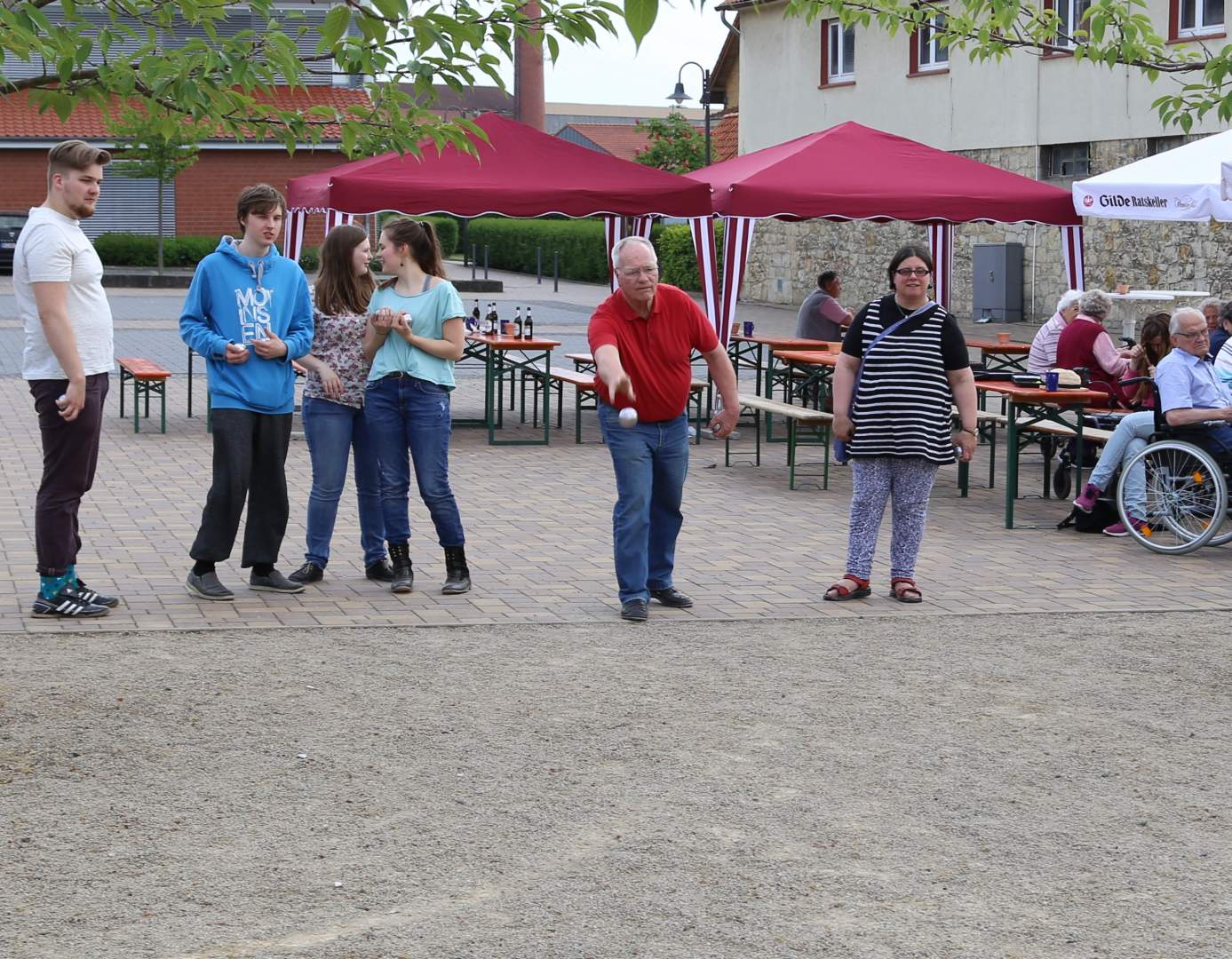 Team "Kirche" nimmt am Boule-Tunier teil