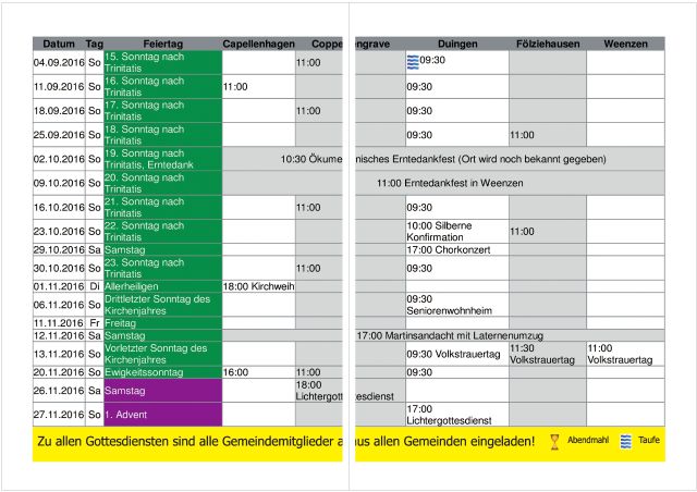 Gemeindebrief September 2016 - November 2016