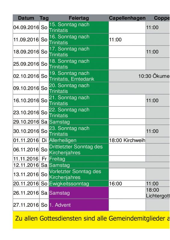 Gemeindebrief September 2016 - November 2016