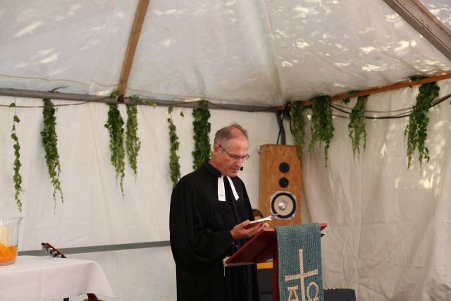 Gottesdienst zum Abschluss des Dorffestes in Fölziehausen.