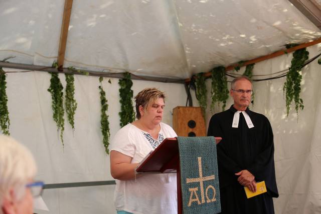 Gottesdienst zum Abschluss des Dorffestes in Fölziehausen.