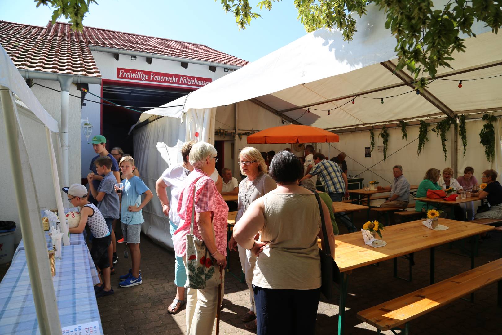 Gottesdienst zum Abschluss des Dorffestes in Fölziehausen.